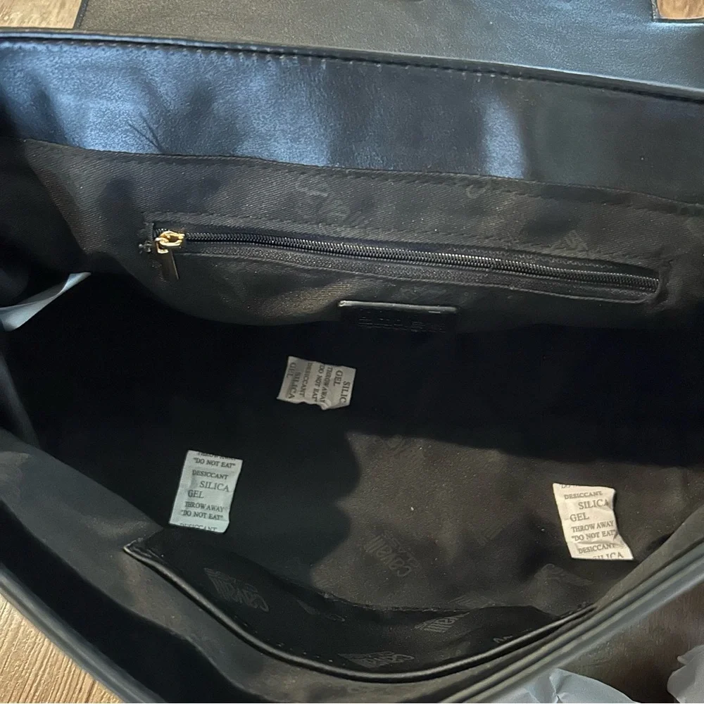 Cavalli Class Tatiana Large Top Handle Bag Purse Handbag Black - Picture 10 of 12